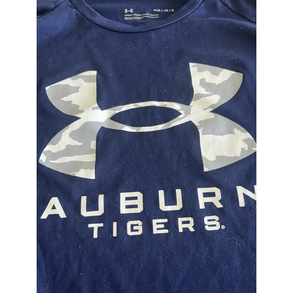 Youth Under Armour University Auburn Tigers Long Sleeve Shirt Youth Large Loose